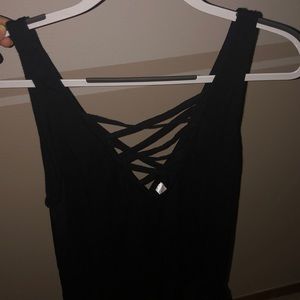 Black Criss cross tank top